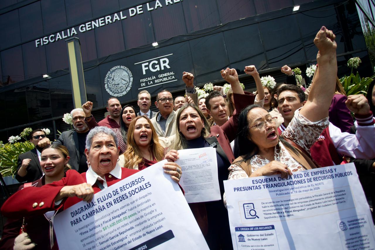 MORENA NUEVO LEÓN ACUDE A LA FGR PARA PRESENTAR DENUNCIA POR PRESUNTO ...